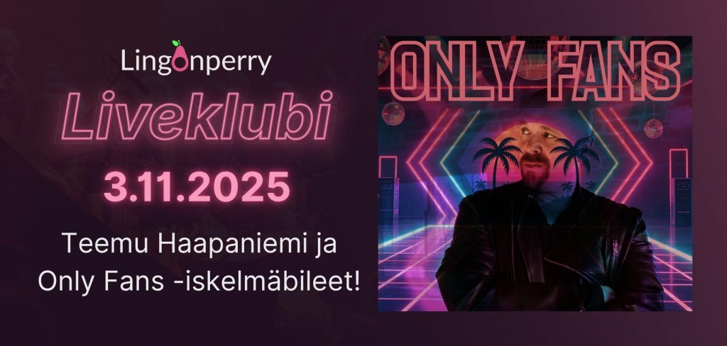 Lingonperry Liveklubi 3.11.2025 mainos